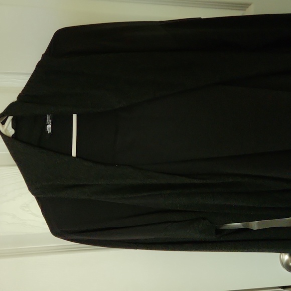The North Face Women's Sz XL open front cardigan wrap jacket gray - Picture 4 of 8